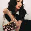 M13666 Pochette Accessoires Bag in Monogram Canvas with Cherry Blossom Pattern