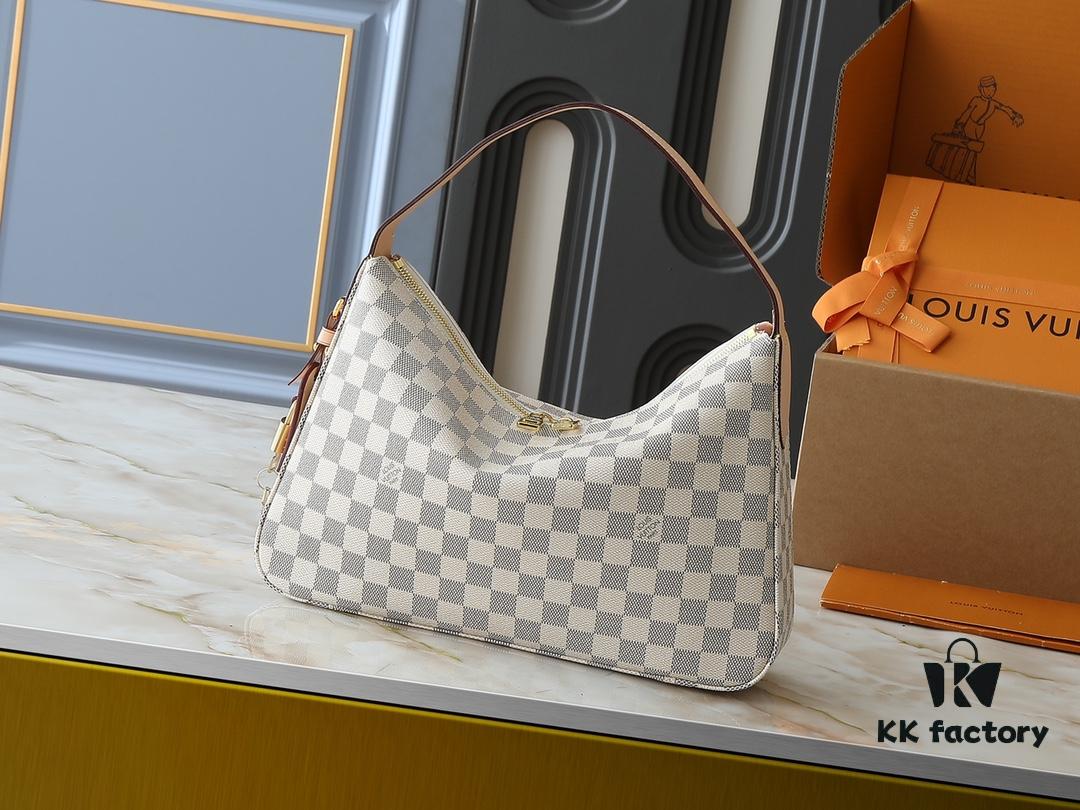 Upgraded Original N00126 M11952 M12098 Slouchy Small Handbag in Louis Vuitton Classic Monogram Canvas