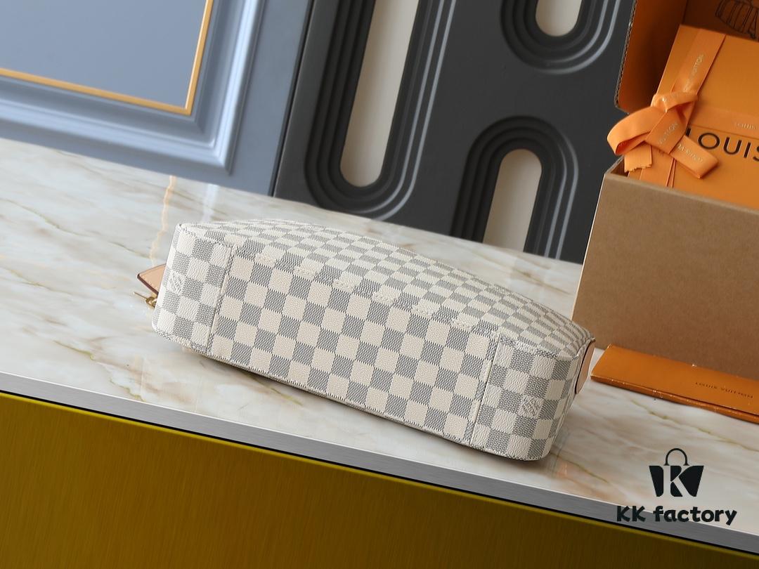 Upgraded Original N00126 M11952 M12098 Slouchy Small Handbag in Louis Vuitton Classic Monogram Canvas