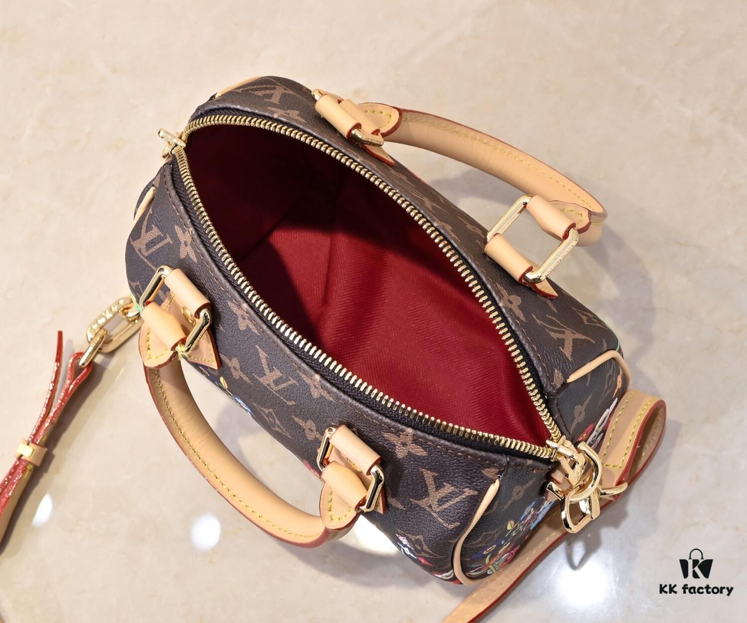 Upgraded Original Reversible Color-Changing Leather Bag from Guangzhou - Matching Hardware and Strap - Model M14175 M46234