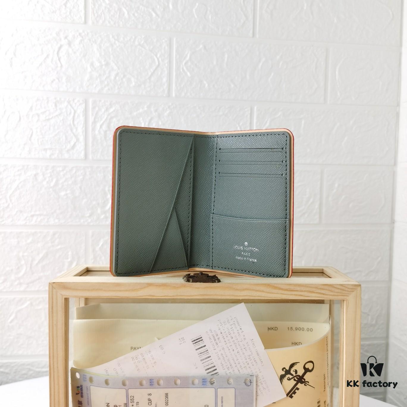 M63233 Grey Monogram Titanium Pocket Wallet