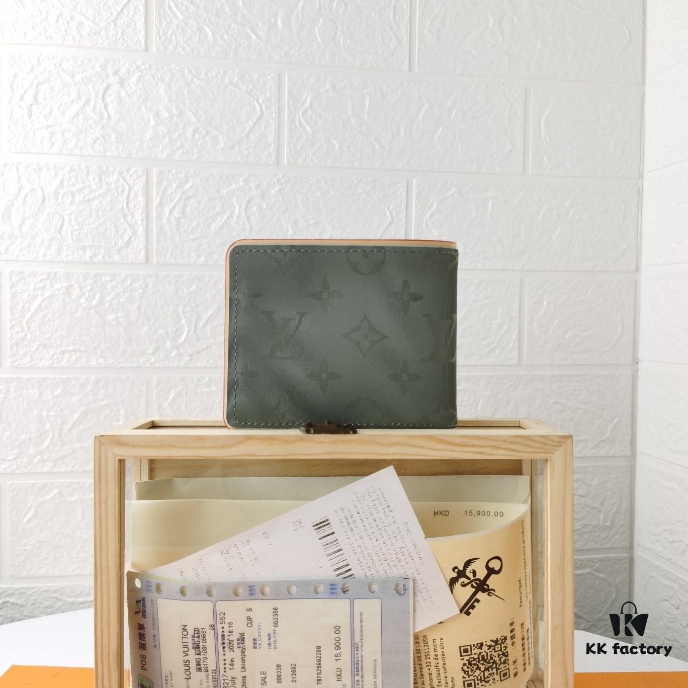 Top Quality Original 💎 [Real Photo, Own Background] M63297 Gray Monogram Titanium Multiple Wallet