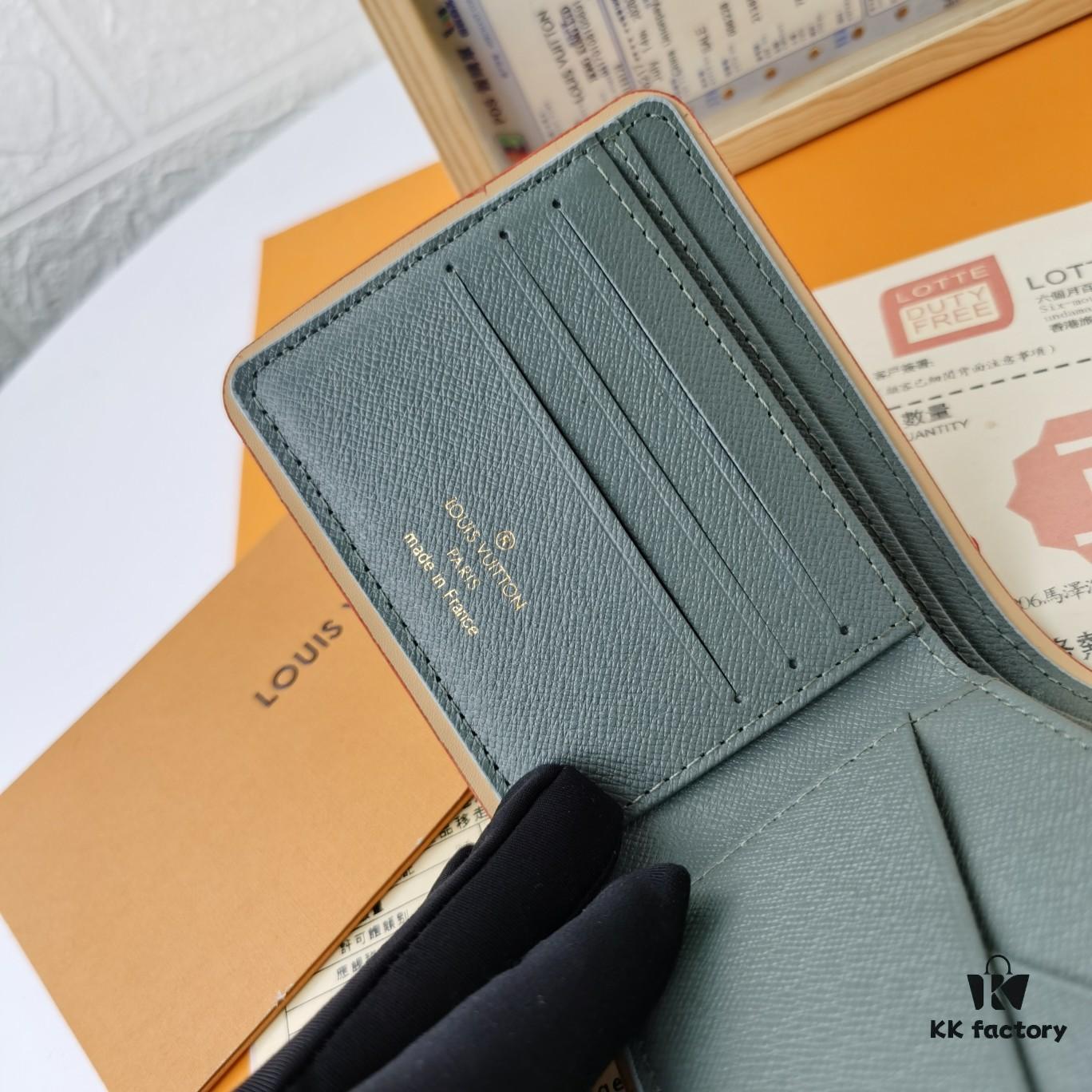 Top Quality Original 💎 [Real Photo, Own Background] M63297 Gray Monogram Titanium Multiple Wallet