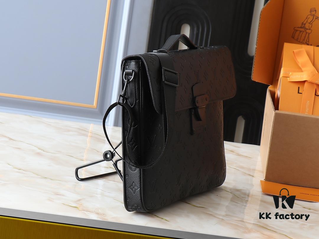 Upgraded Original Version [M20835 Embossed Black Flower Vintage Pattern] S-Lock Briefcase