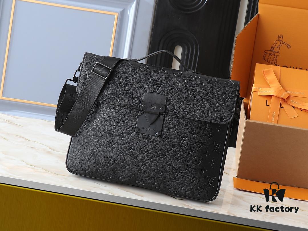 Upgraded Original Version [M20835 Embossed Black Flower Vintage Pattern] S-Lock Briefcase