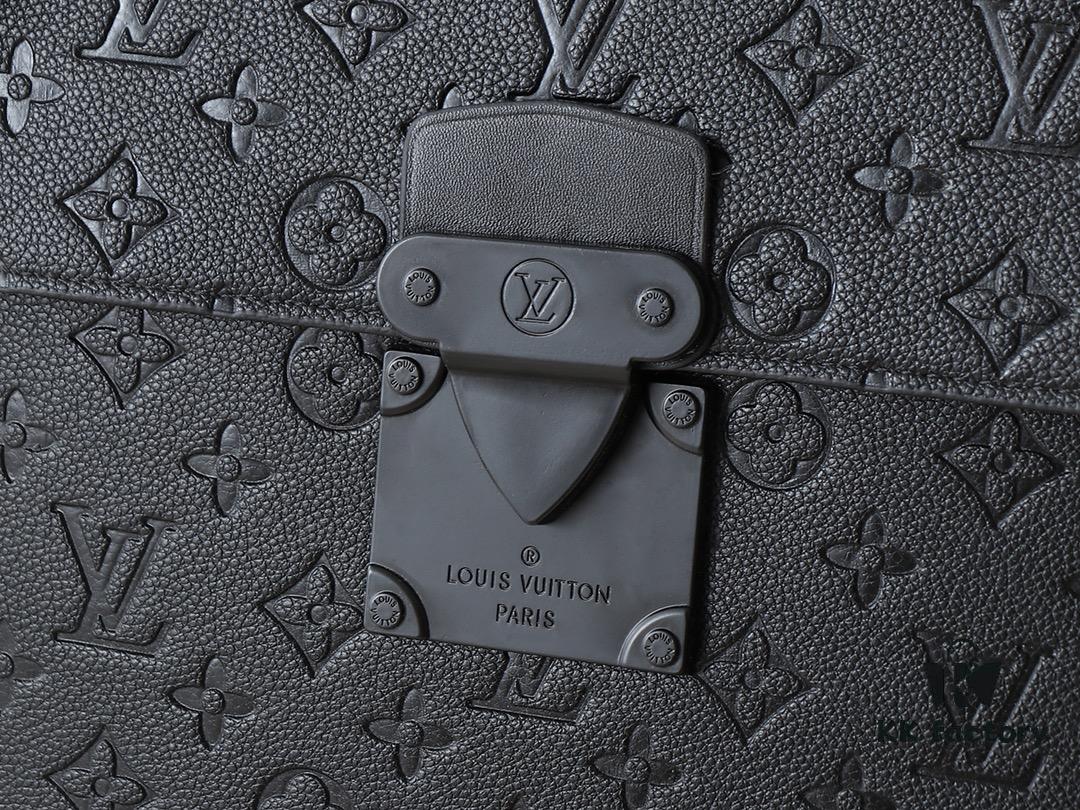 Upgraded Original Version [M20835 Embossed Black Flower Vintage Pattern] S-Lock Briefcase