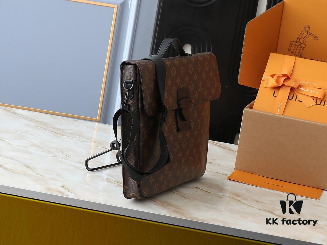 Upgraded Original [M20835 Embossed Black Monogram] S-Lock Briefcase