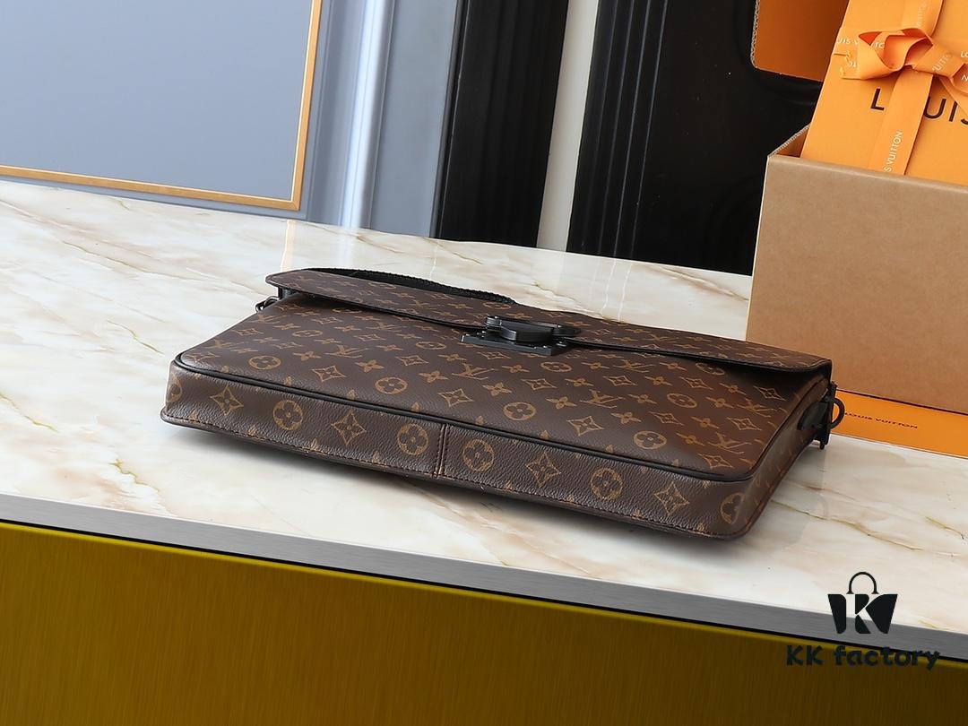 Upgraded Original [M20835 Embossed Black Monogram] S-Lock Briefcase