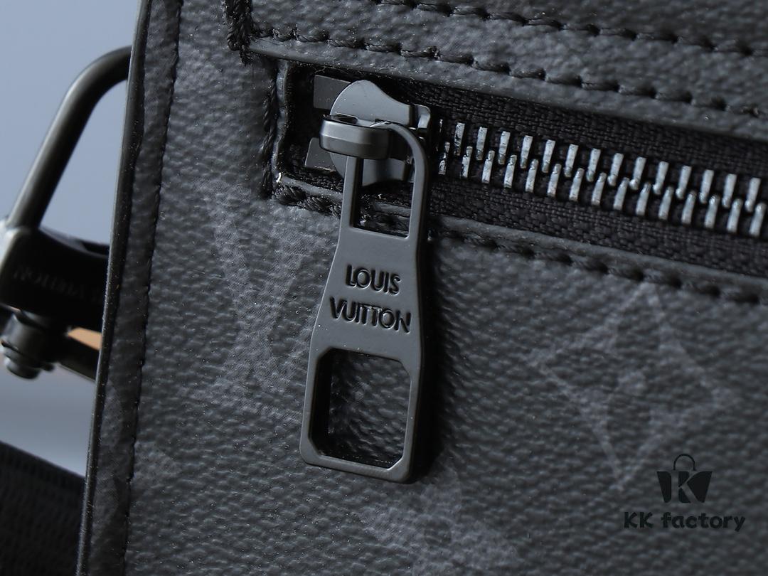 Upgraded Original Version [M20835 Embossed Black Flower Vintage Flower] S-Lock Briefcase in Taurillon Monogram Leather