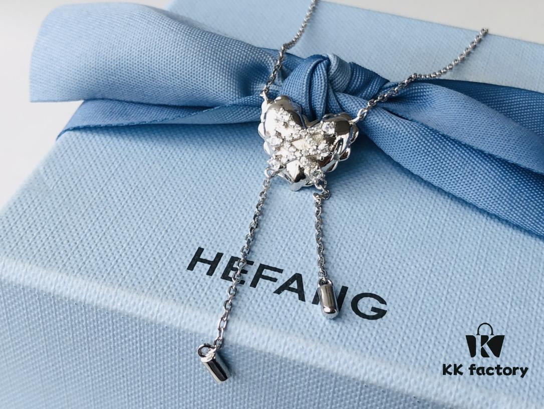 HEFANG Jewelry Starlight Balloon Pendant Necklace with Tassel Design