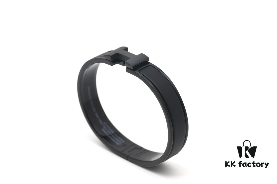 Valentine's Gift ❤️ Couples Style ✔️ HERMES | Exclusive Launch SO BLACK Matte Black Warrior Bracelet New Hermes Men's Bracelet, So Stylish – Makes a Great Statement of Taste and Offers Exceptional Value