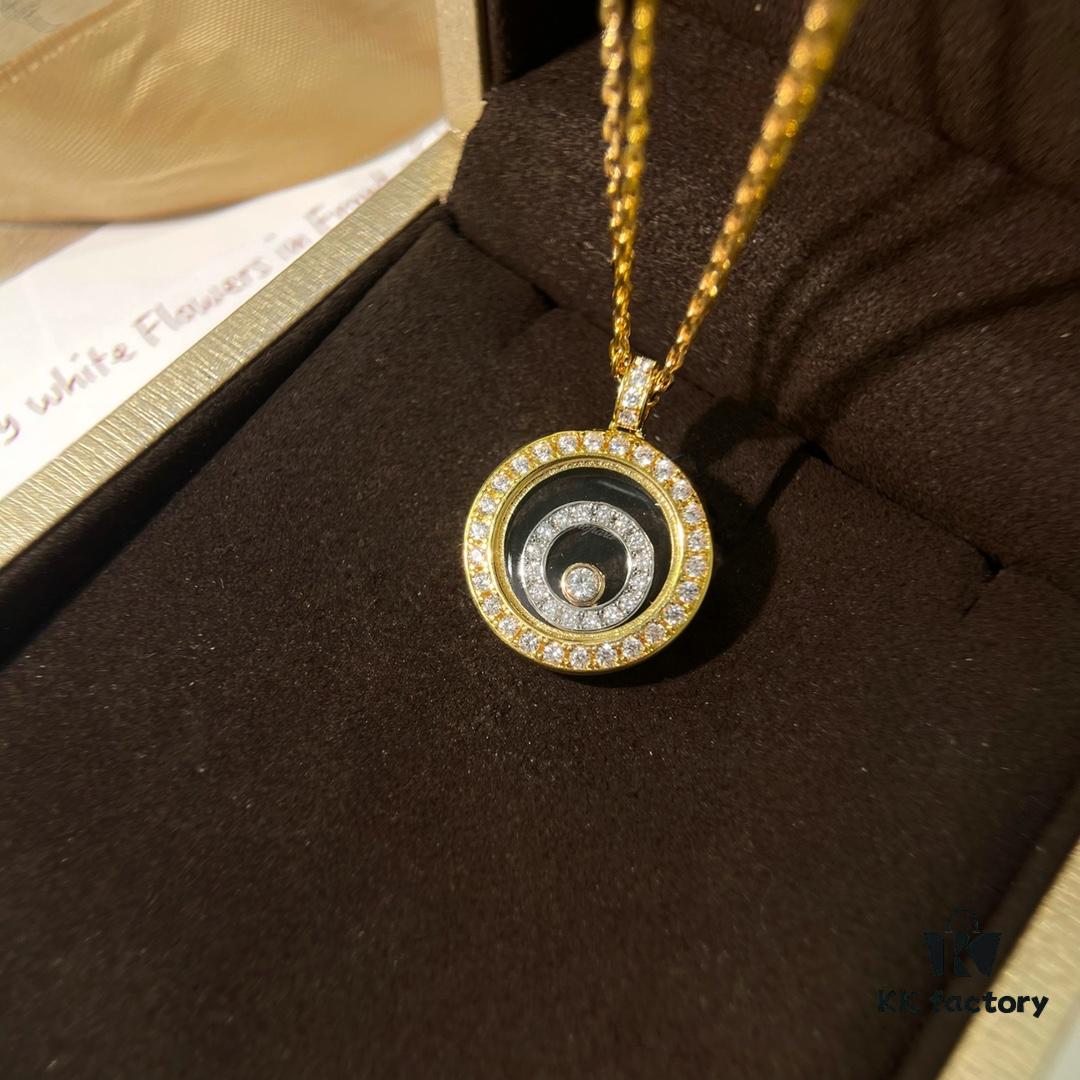 Minimalist Elegance with a Touch of Youthful Charm: Chopard Happy Diamonds Necklace