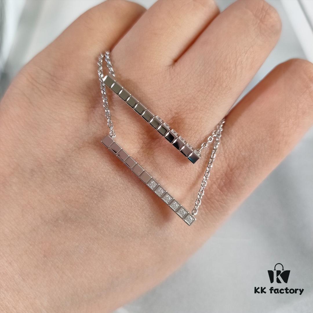 New Arrival, Xiao Bang IceCube Series Geometric Necklace, Recommended by Celebrities