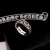 Three Classic Chrome Hearts Rings