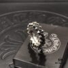 High-End Chrome Hearts Rivet Cross Ring