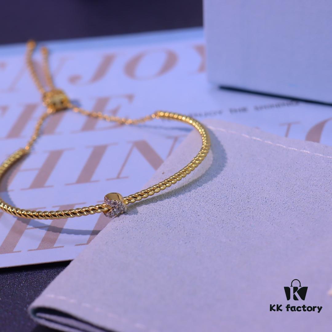 Hexagon New Heart Knot Bracelet Adjustable Thin Bangle Bangles Hand Rope