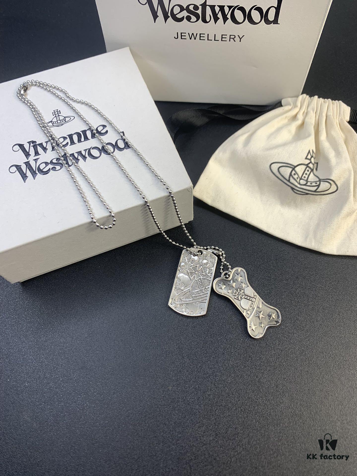 West Grandma Double Military Badge Necklace