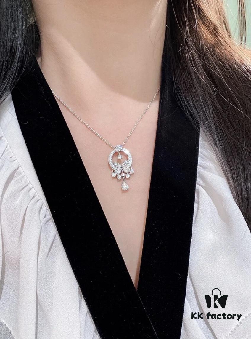 GRAFF Colored Diamond Butterfly Necklace