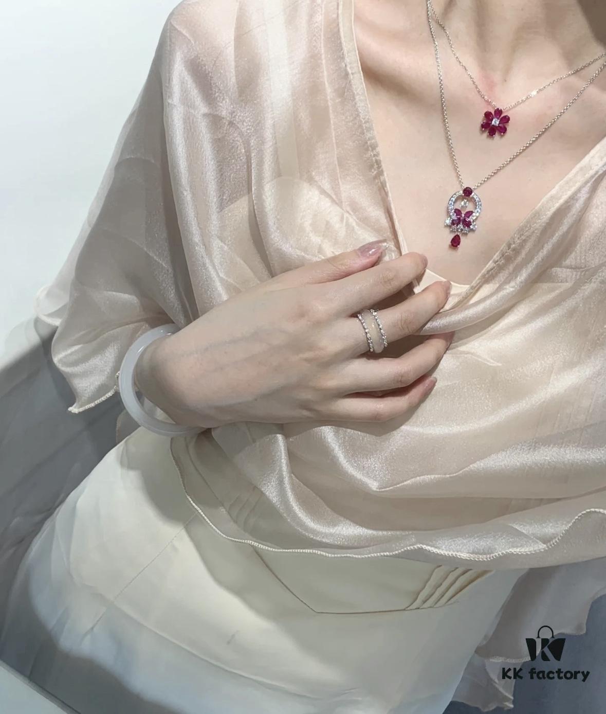 GRAFF Colored Diamond Butterfly Necklace