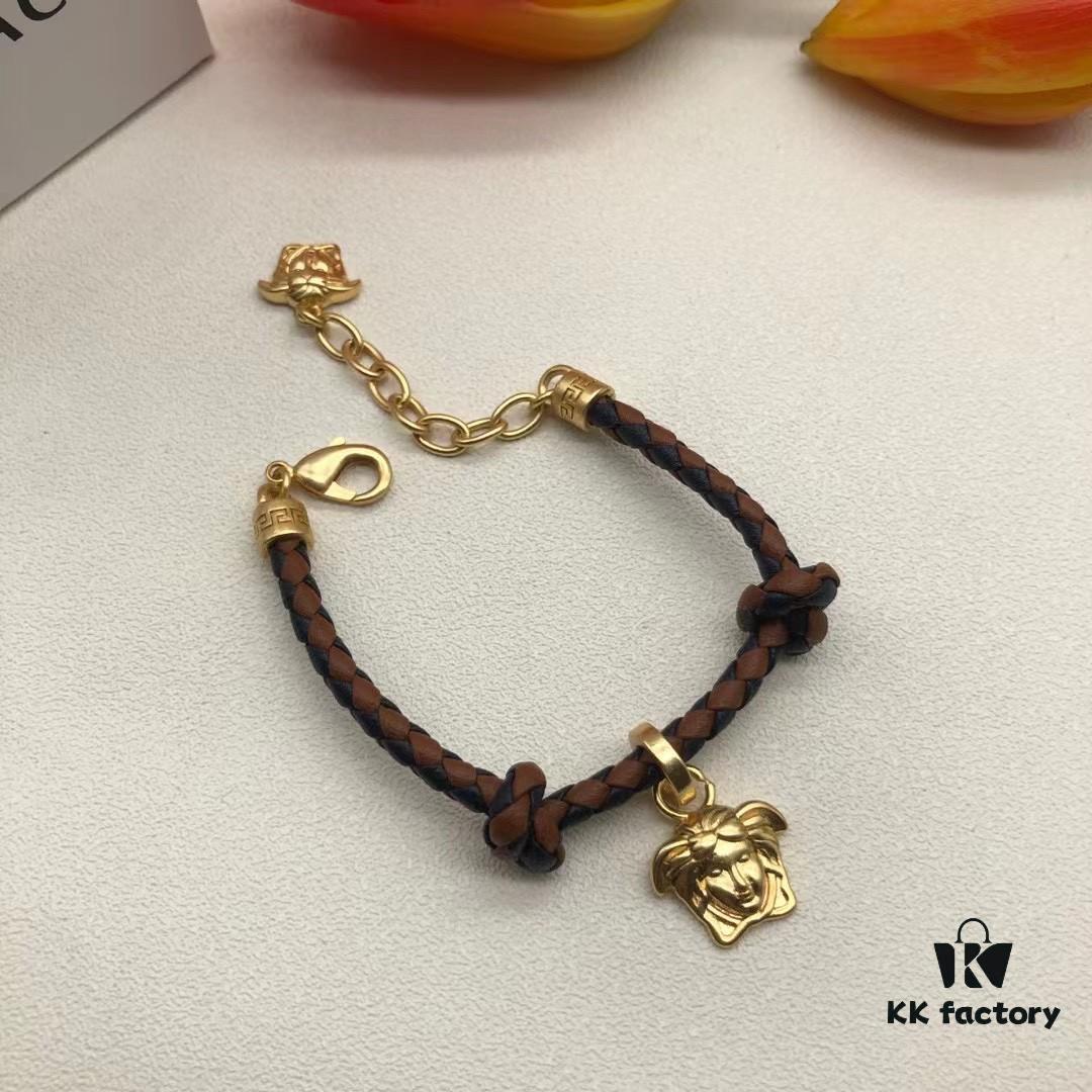 Original Quality 👑 Versace Medusa Maze Design Necklace