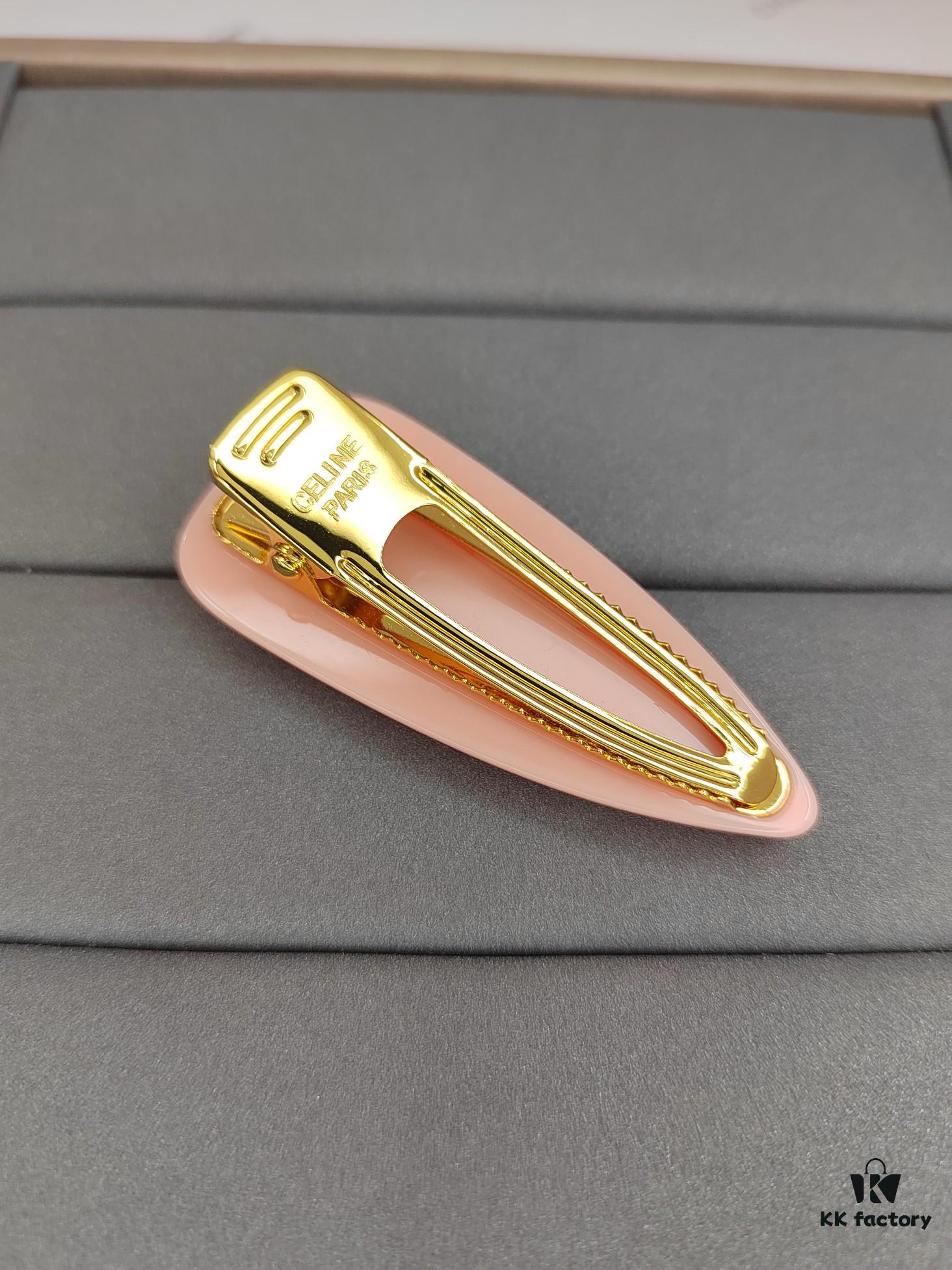 Celine New Arrival Vintage Yellow Brass Hair Clip