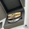 Hot Hollywood's Hottest Luxury Jewelry Brand Messika, Full Diamond Slide Bracelet, Elegant 925 Sterling Silver with Gold Plating, Platinum and Rose Gold Rolling Diamonds