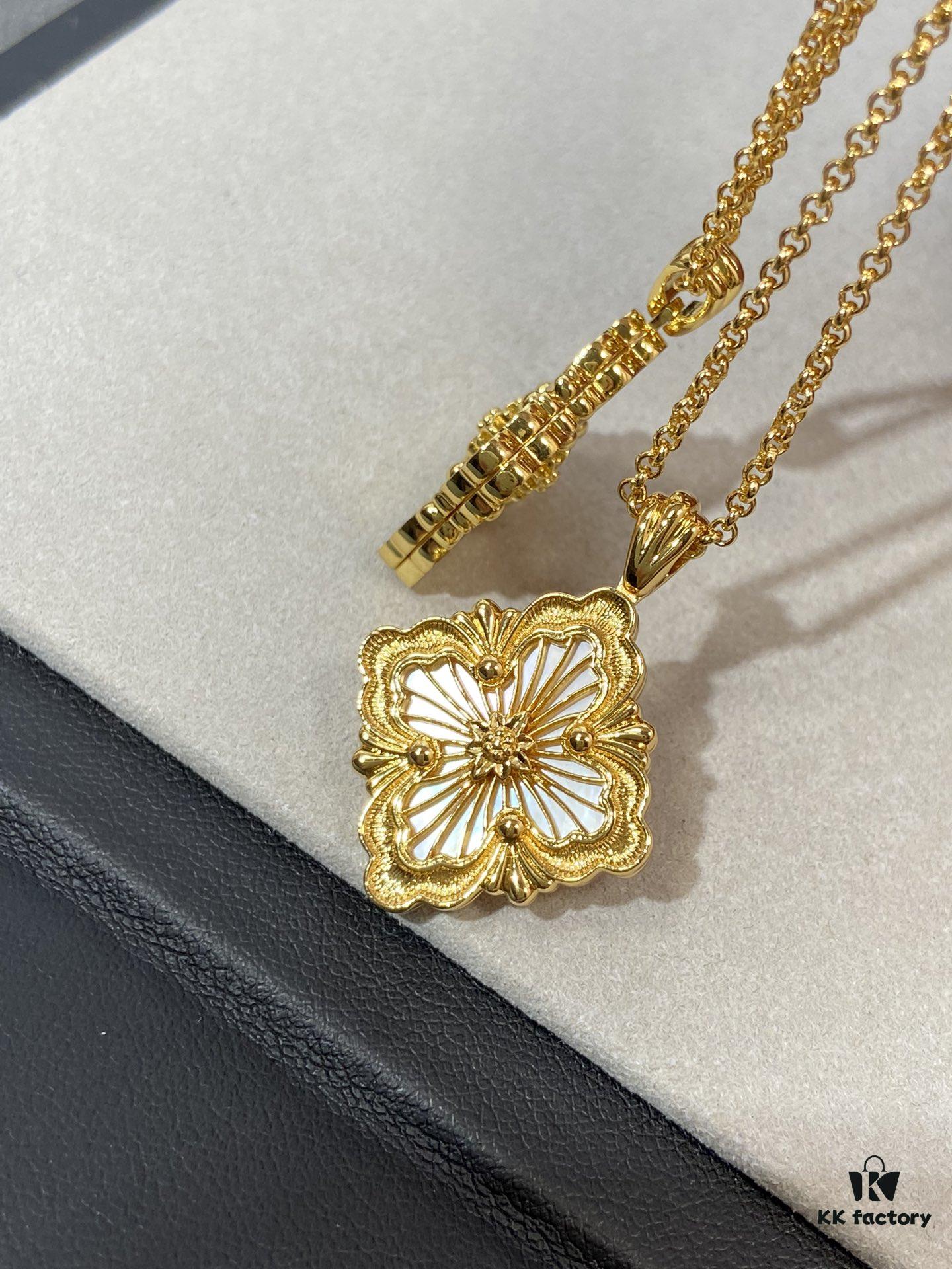 Finally Available: Large White Mother-of-Pearl Opera House Series Necklace