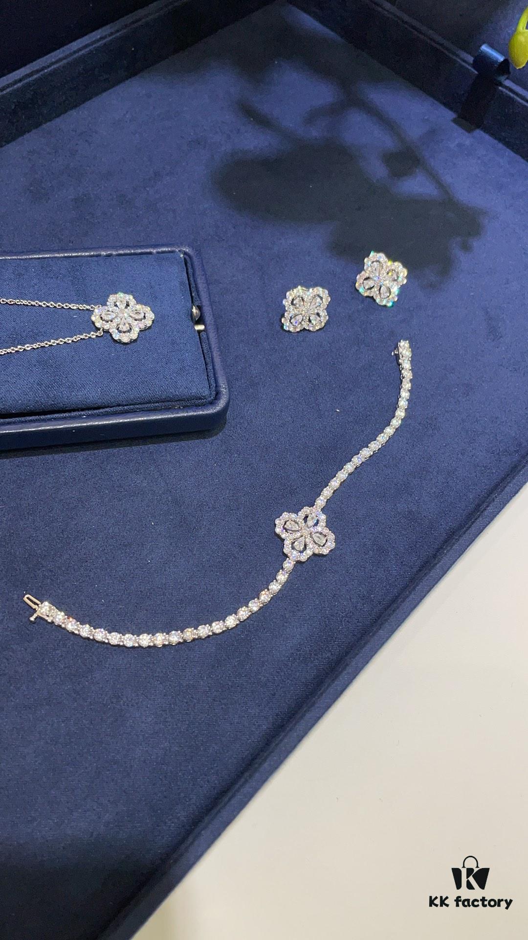 Harry Winston New Arrival Loop Luxury Clover Diamond Bracelet