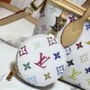 M46705 NEVERFULL BB Bag in White with Tricolor Design, Collaborated with Takashi Murakami