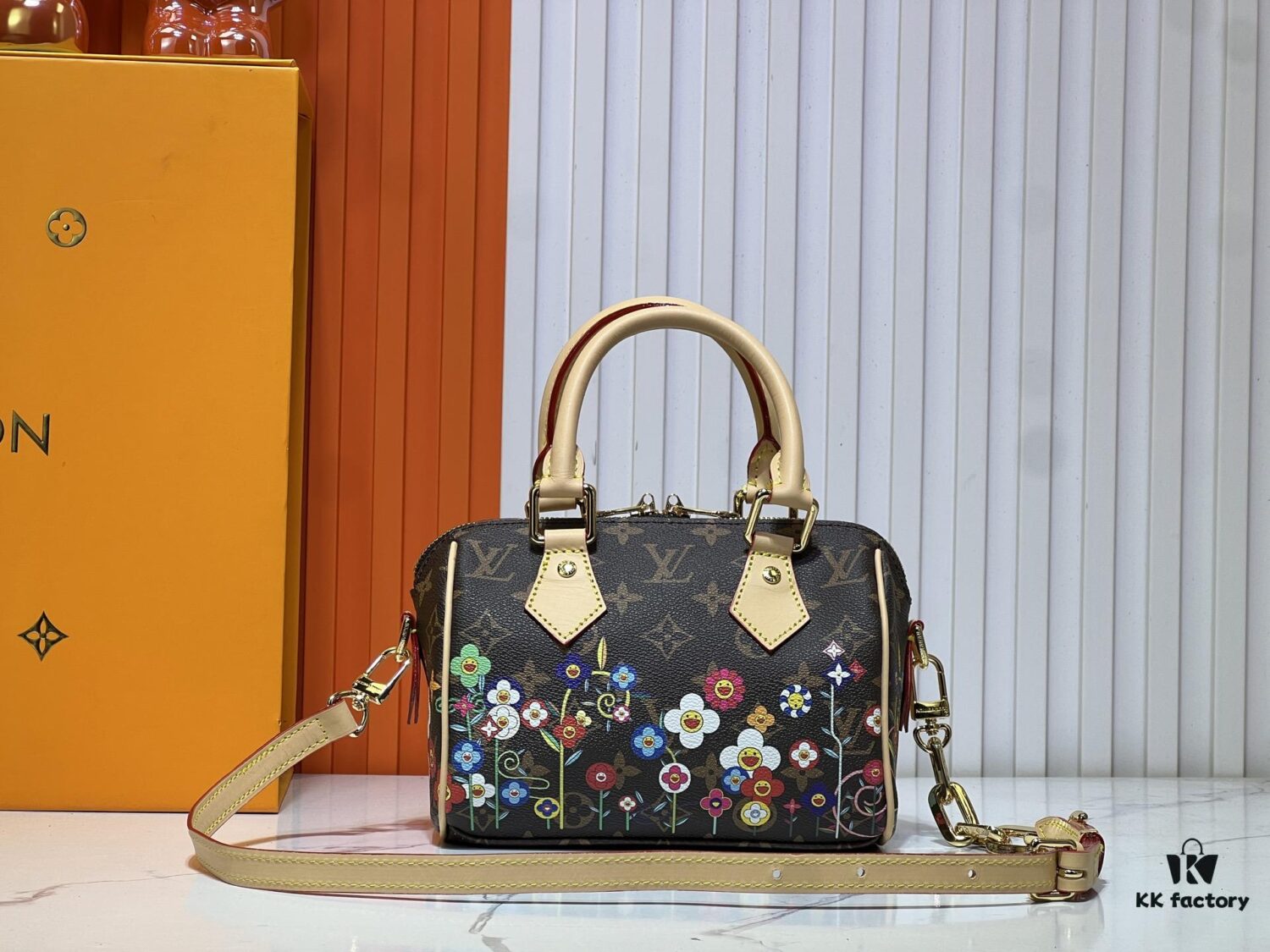 M45957.M58953 Color-Changing Yellow Leather Speedy Bandoulière 20