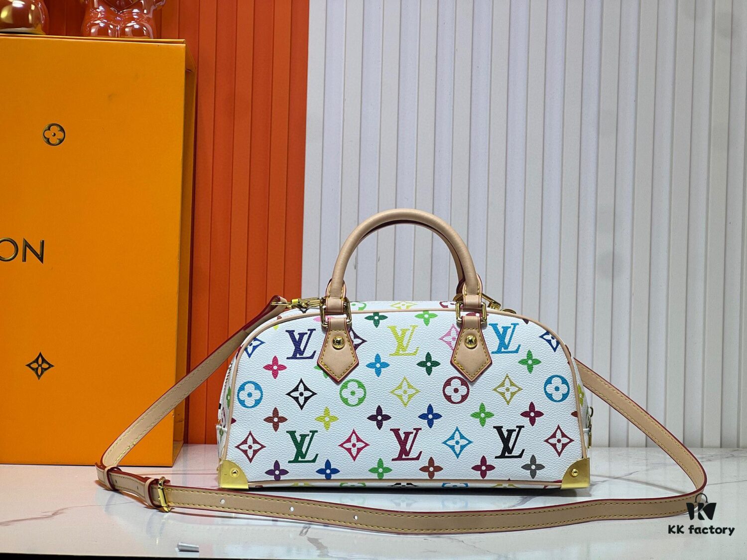 Upgraded Original M13084 Handbag East West Bag from Louis Vuitton x Takashi Murakami Reissue Collection