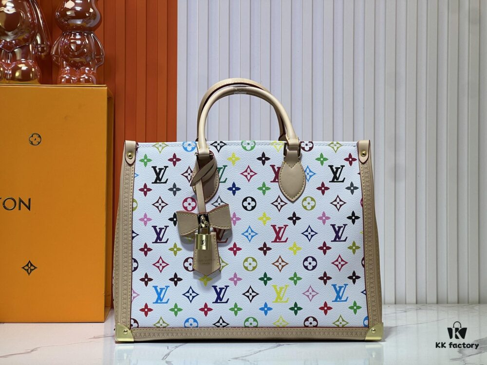 Upgraded Original M13079 Louis Vuitton x Takashi Murakami Reimagined OnTheGo MM Handbag
