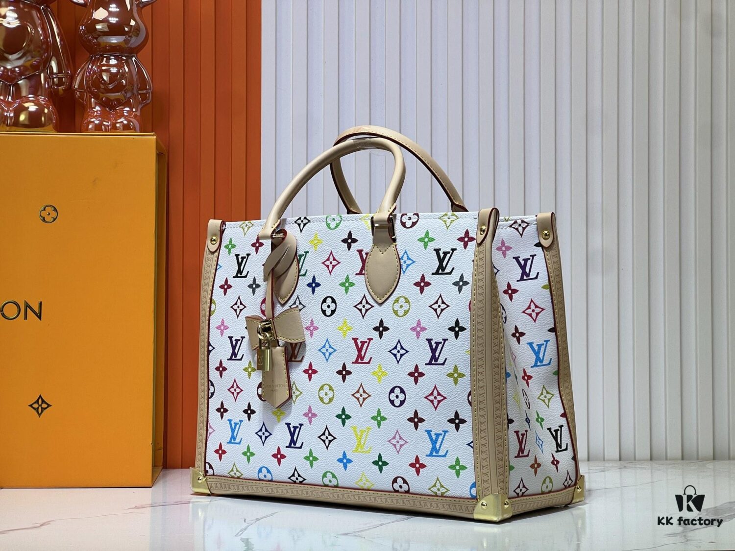 Upgraded Original M13079 Louis Vuitton x Takashi Murakami Reimagined OnTheGo MM Handbag