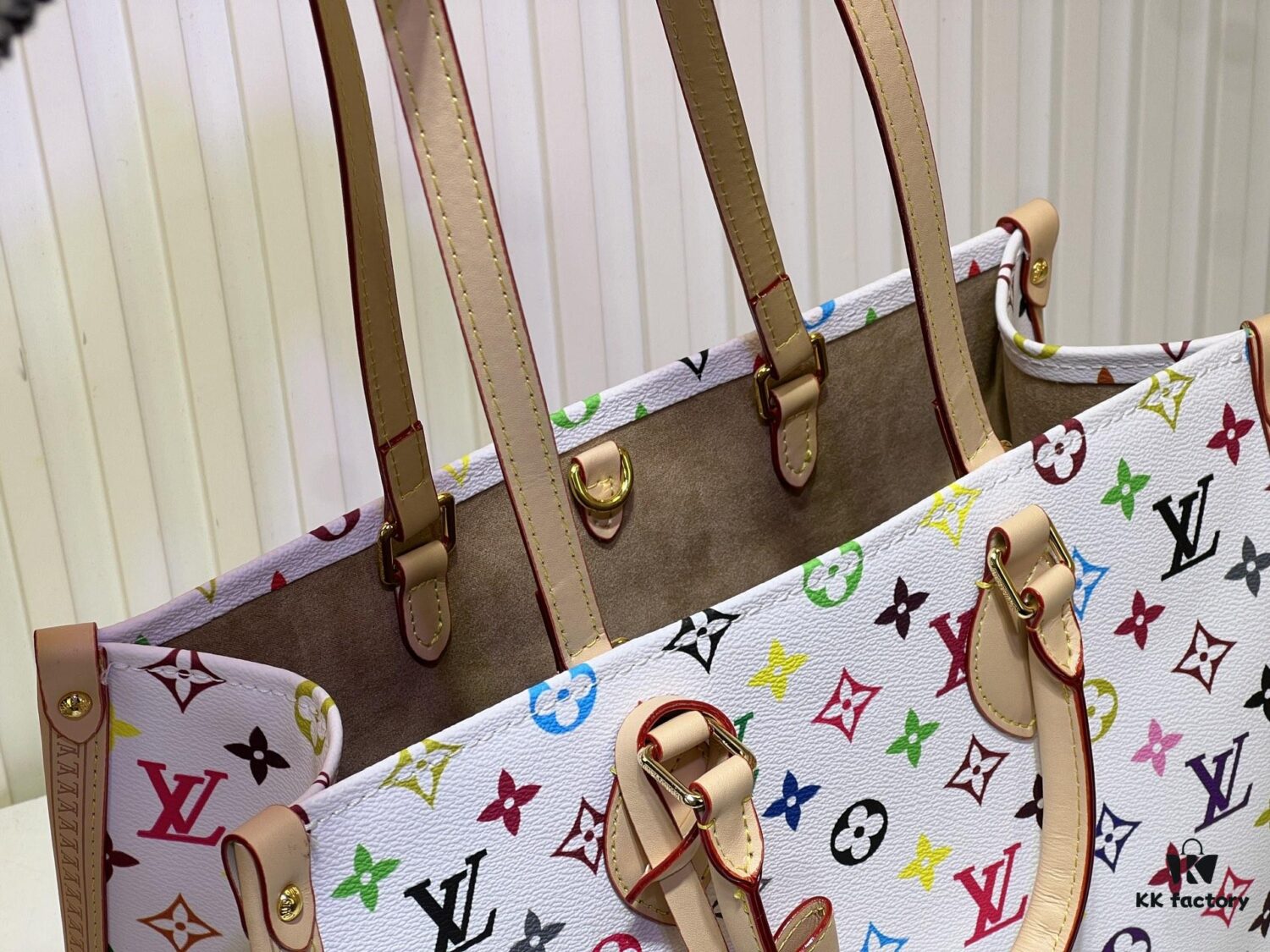 Upgraded Original M13079 Louis Vuitton x Takashi Murakami Reimagined OnTheGo MM Handbag