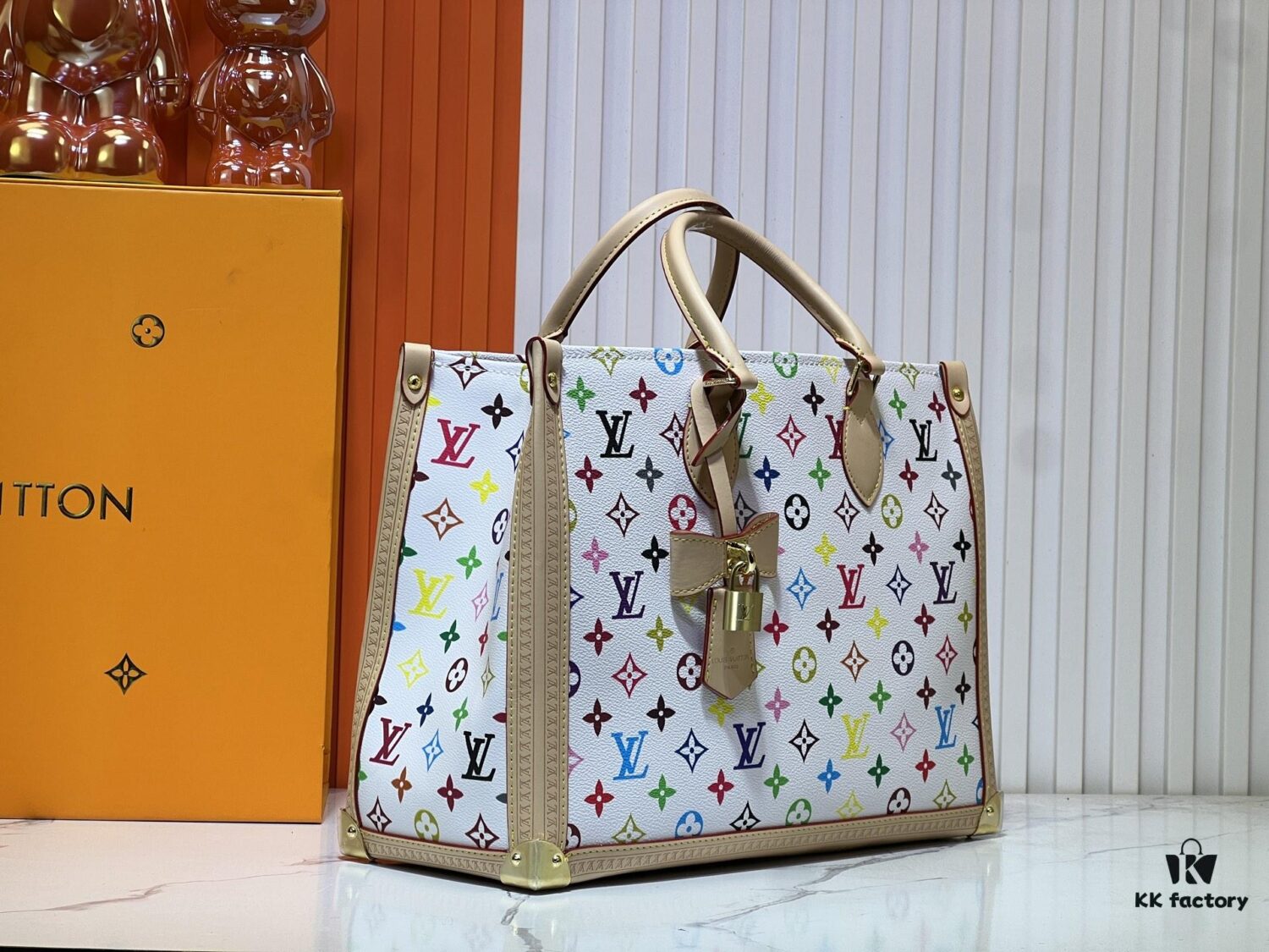 Upgraded Original M13079 Louis Vuitton x Takashi Murakami Reimagined OnTheGo MM Handbag