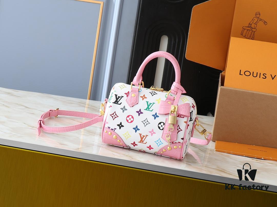 Upgraded Original Crocodile Texture M58953 M46234 M46222 Speedy Bandoulière 20 Handbag