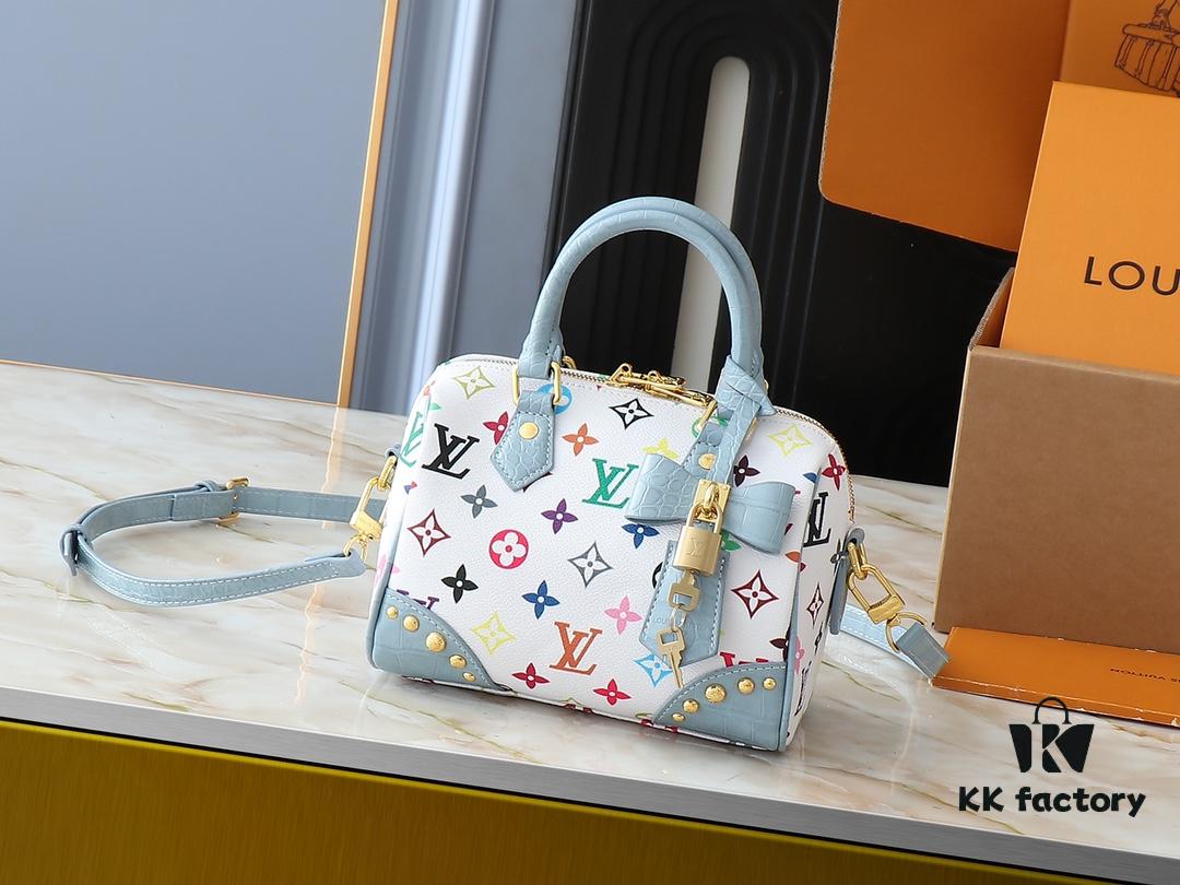 Upgraded Original Crocodile Texture M58953 M46234 M46222 Speedy Bandoulière 20 Handbag