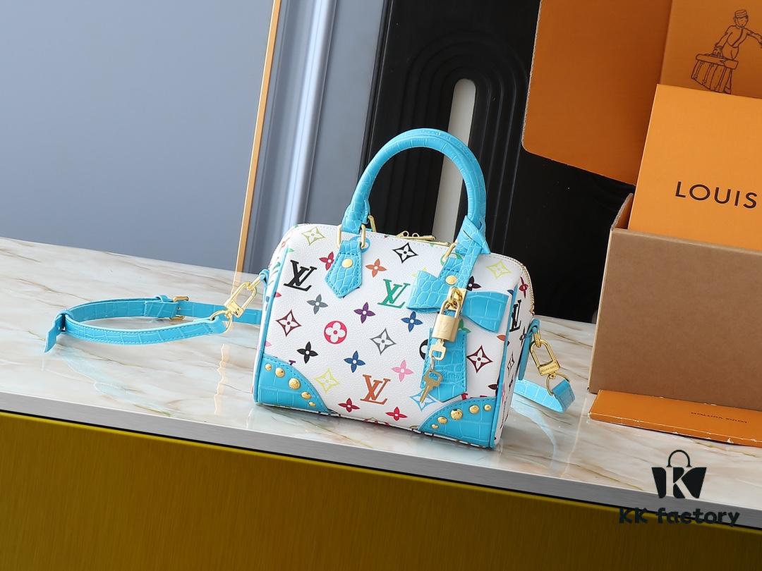 Upgraded Original Crocodile Texture M58953 M46234 M46222 Speedy Bandoulière 20 Handbag