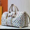 M13742 White Color Black Color Travel Bag Keepall Bandoulière 45
