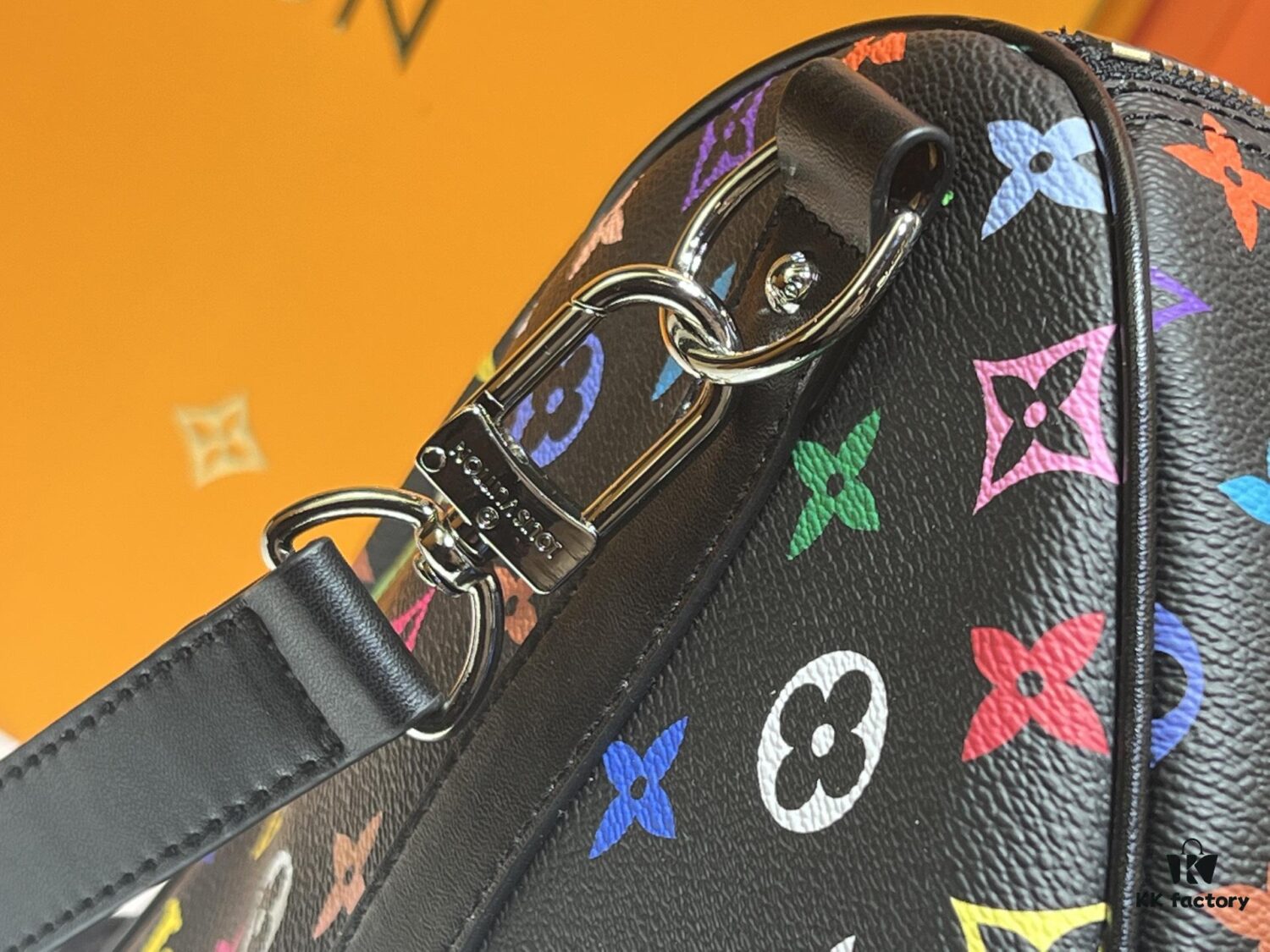 M13742 Multicolor White and Black Travel Bag, LV x TM KEEPALL BANDOULIÈRE 45, New Arrival