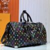 M13742 Multicolor White and Black Travel Bag, LV x TM KEEPALL BANDOULIÈRE 45, New Arrival
