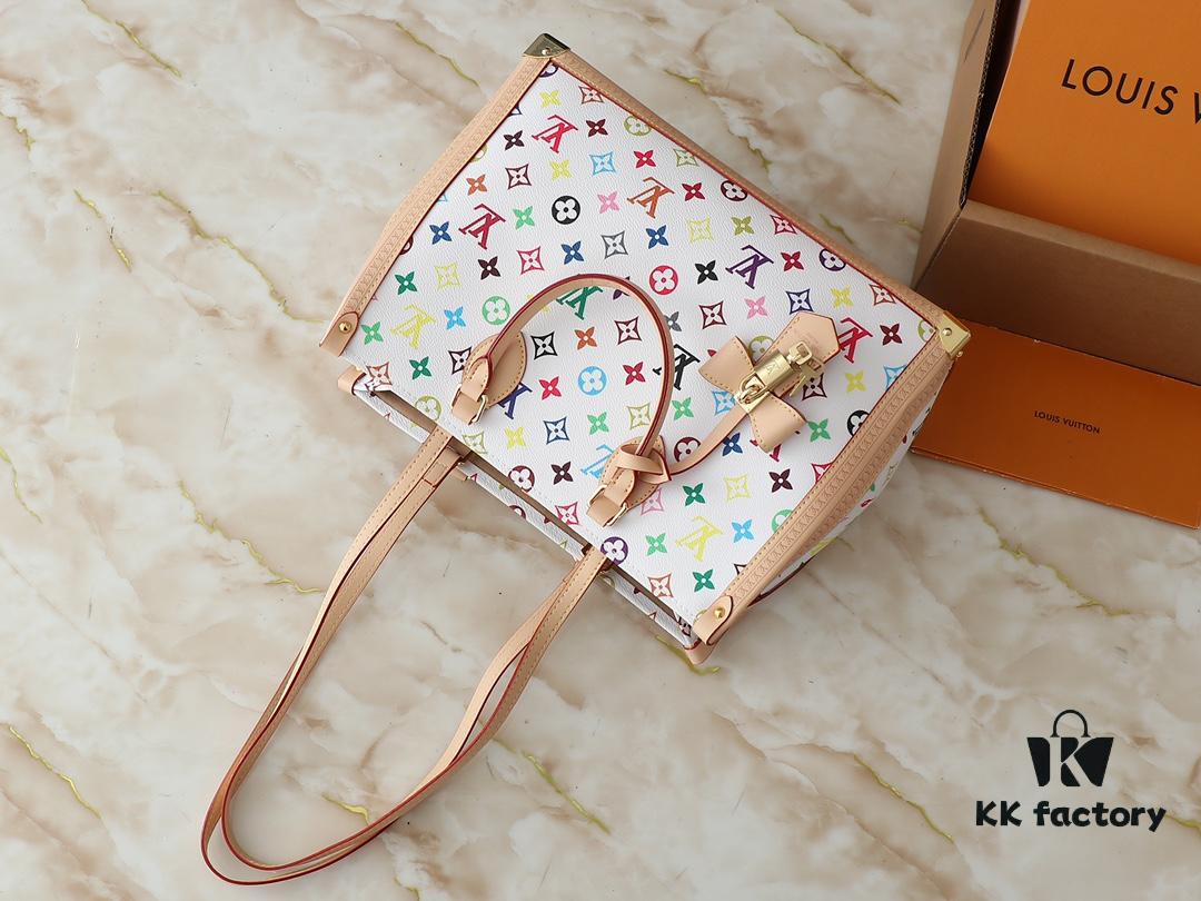 Upgraded Original M13079 Louis Vuitton x Takashi Murakami Reimagined OnTheGo MM Handbag