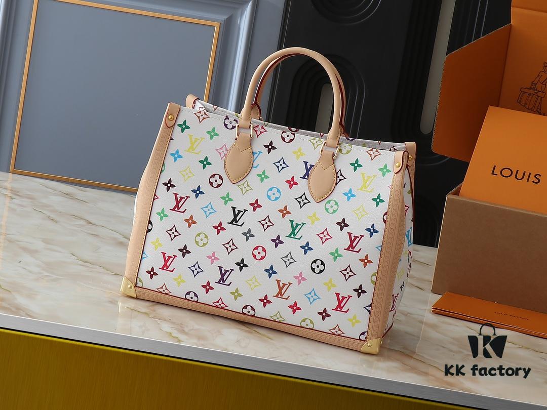 Upgraded Original M13079 Louis Vuitton x Takashi Murakami Reimagined OnTheGo MM Handbag