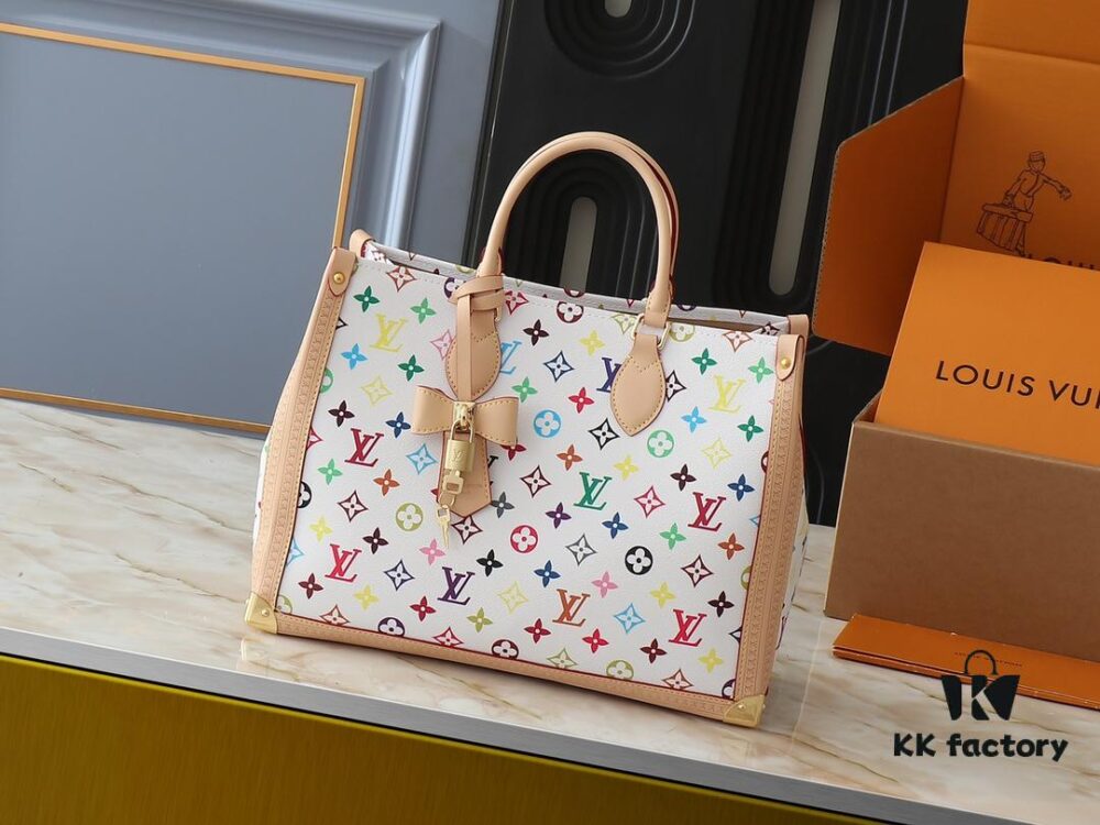 Upgraded Original M13079 Louis Vuitton x Takashi Murakami Reimagined OnTheGo MM Handbag