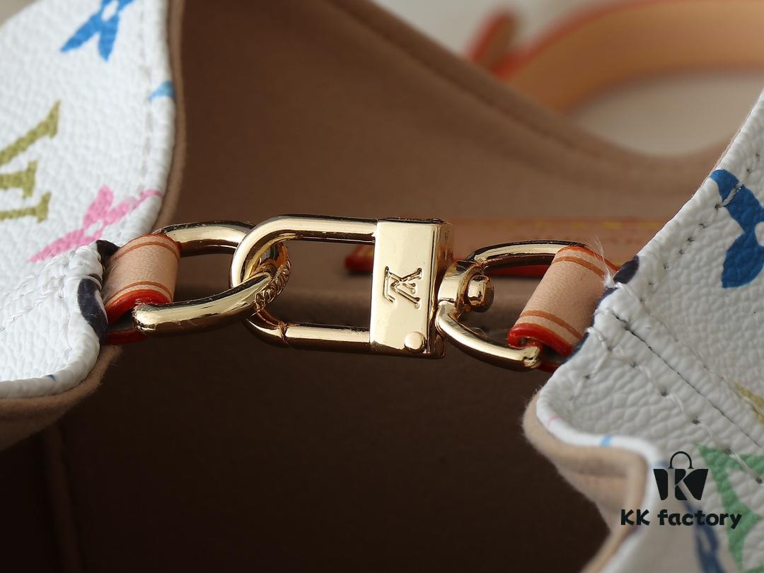 Upgraded Original M13081 M46836 This Venice Backpack Crafted from Coated Canvas with Vivid Hues by Japanese Artist Takashi Murakami Depicting the Monogram Pattern, Showcasing the Playful Spirit of the Louis Vuitton x Takashi Murakami Reissue Collection