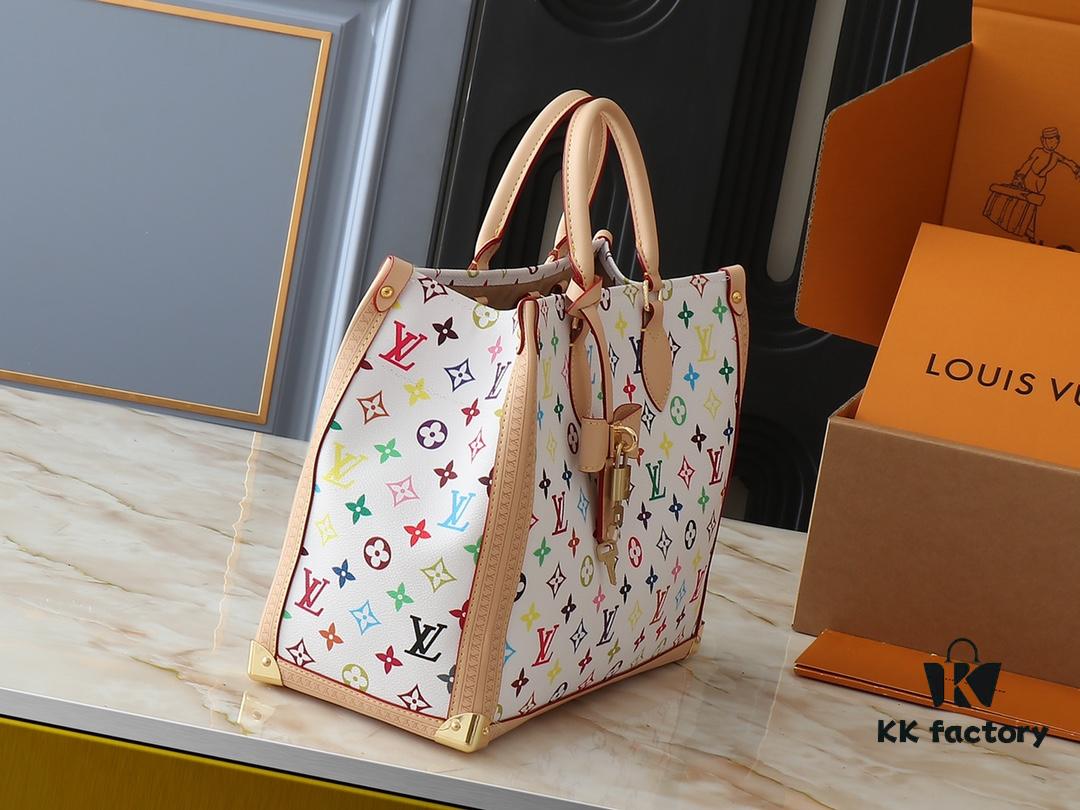 Upgraded Original M13079 Louis Vuitton x Takashi Murakami Reimagined OnTheGo MM Handbag