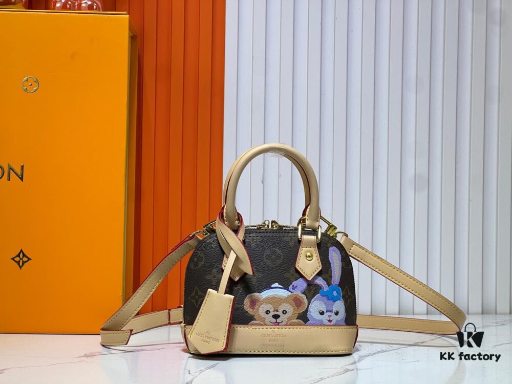 Upgraded Original Version [Louis Vuitton Alma Nano Shell Handbag] M82717 M90611 Mini Shell Bag Kiki Starry Series New Launch Nano Alma Bag