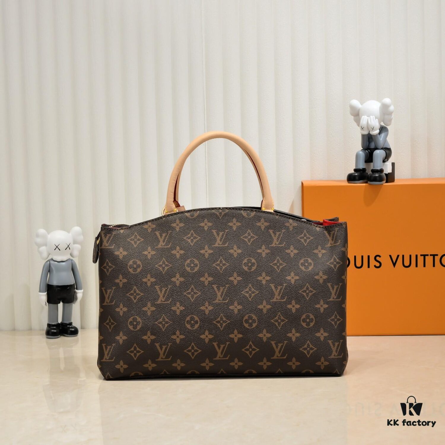 2021 New Large LV New Grand Palais MM Double-Sided Yellow Leather Monogram Fashion Shoulder Handbag