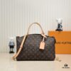 2021 New Large LV New Grand Palais MM Double-Sided Yellow Leather Monogram Fashion Shoulder Handbag