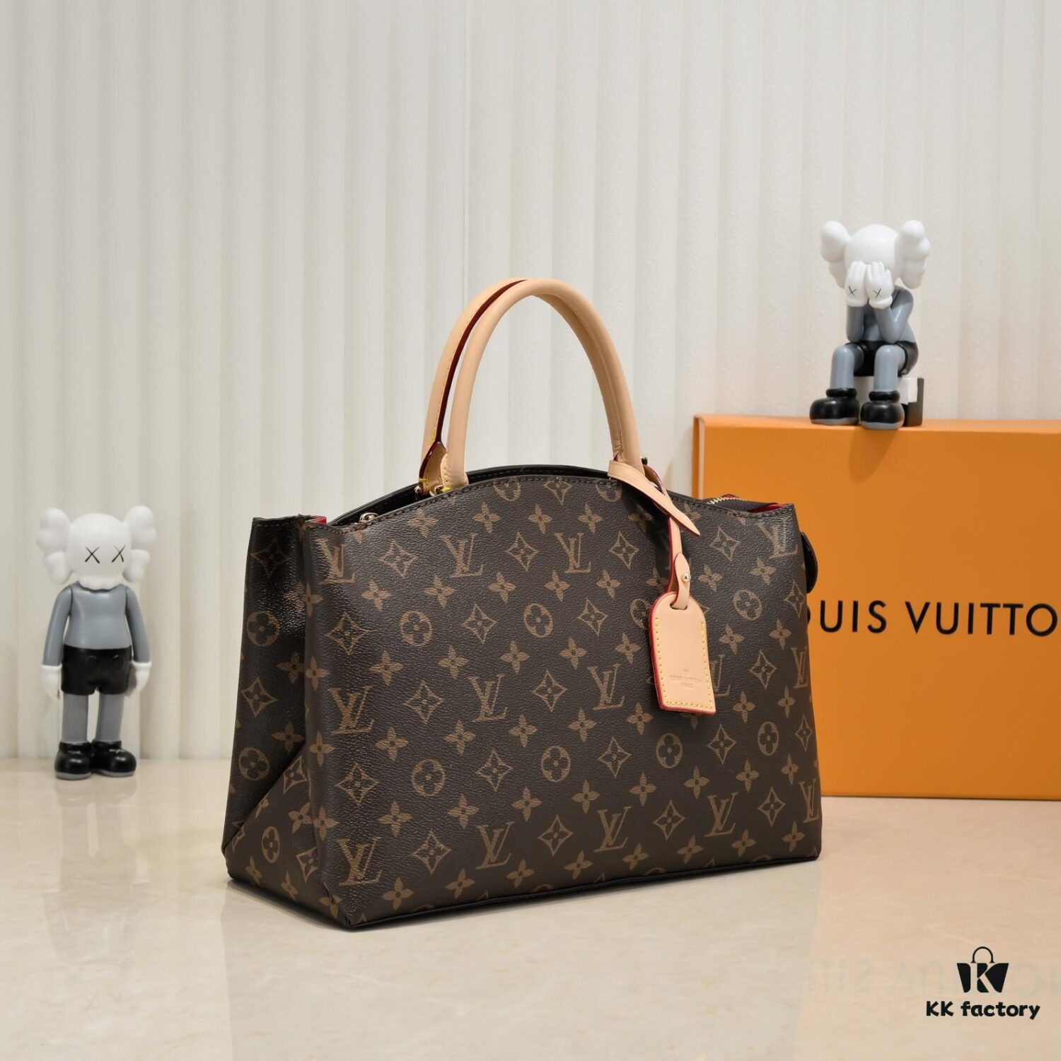 2021 New Large LV New Grand Palais MM Double-Sided Yellow Leather Monogram Fashion Shoulder Handbag